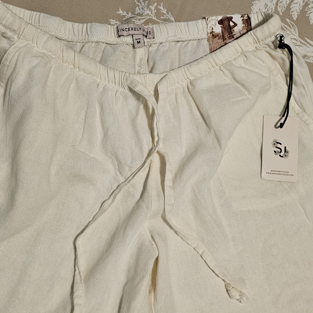 Sincerely Jules Cream Wide Leg Pants